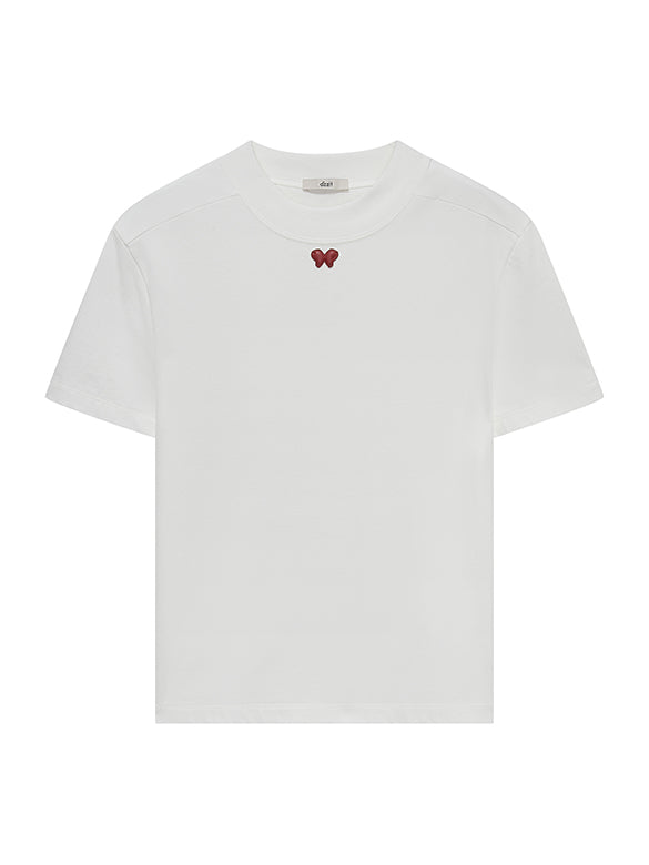Butterfly One-point Compact T-shirt