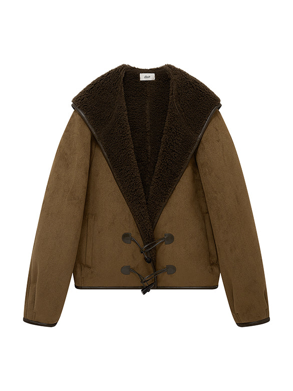 Fake Mouton Hoodie Duffle Blouson