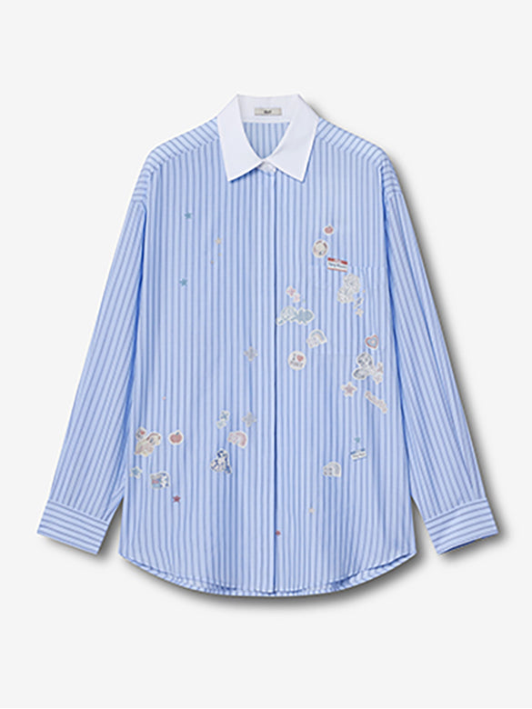 Seal Style Stripe Shirt