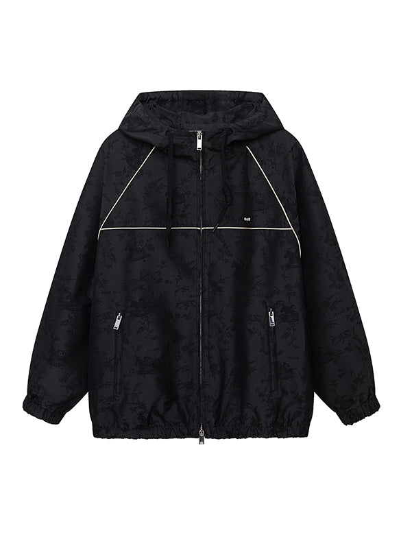 Unicorn Jacquard Sporty Zipper Blouson