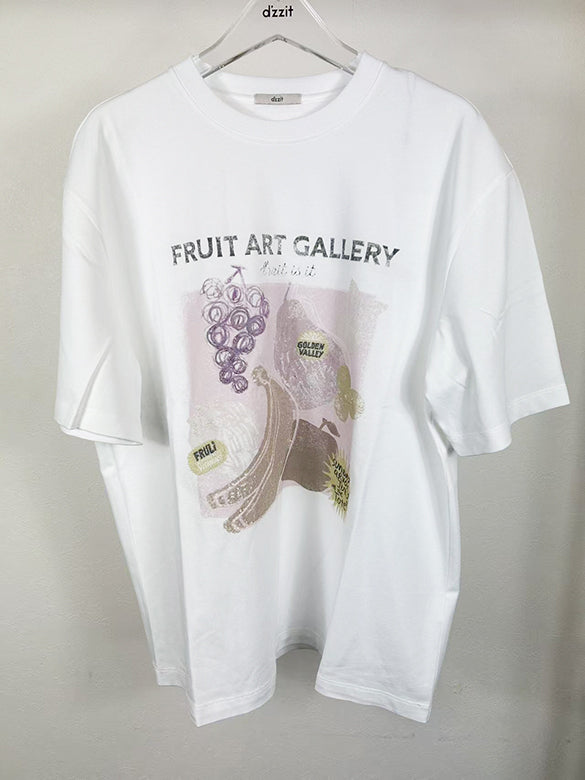 Fruit Printed & Sequins T-shirt