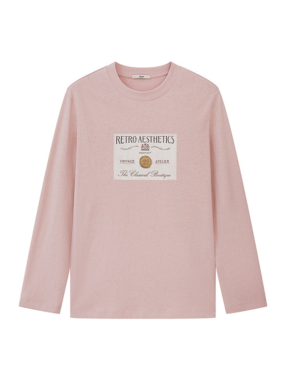 Printed Beads Long Sleeves T-shirt
