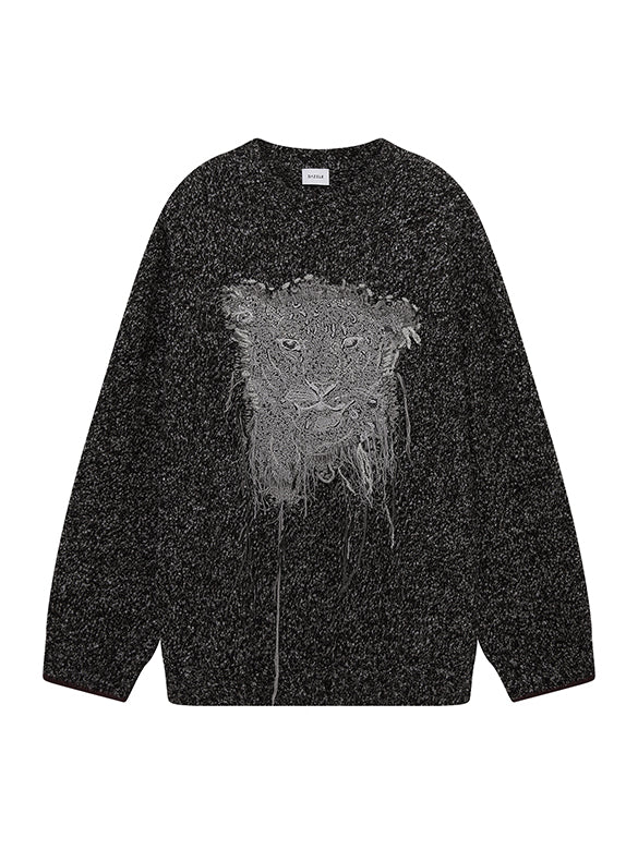 Animal Embroidery Knit