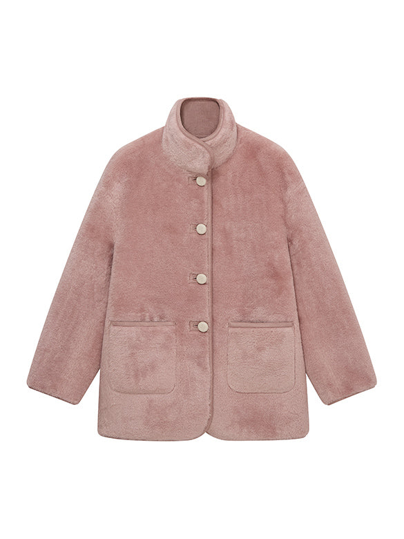 Fake Mouton Reversible Coat