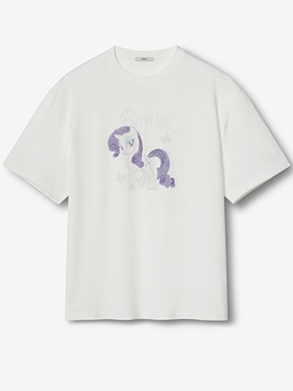 Printed Embroidery Sequins T-shirt