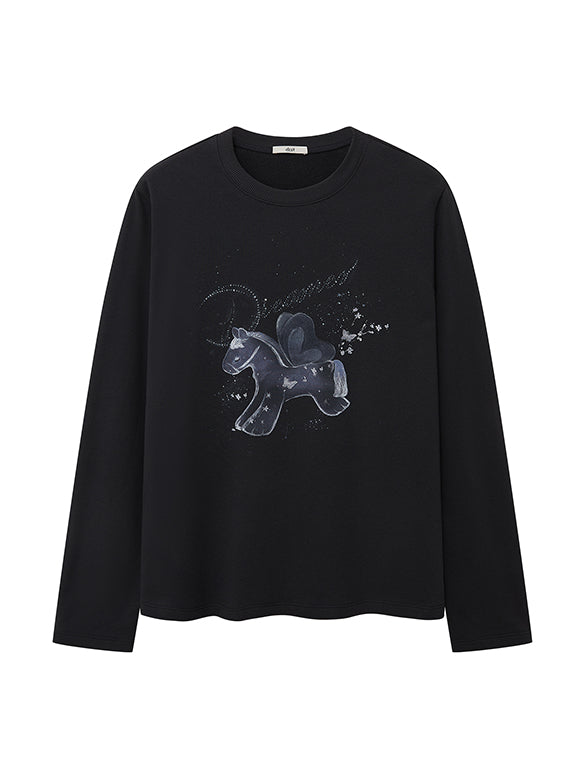 Printed Beads Sweatshirt