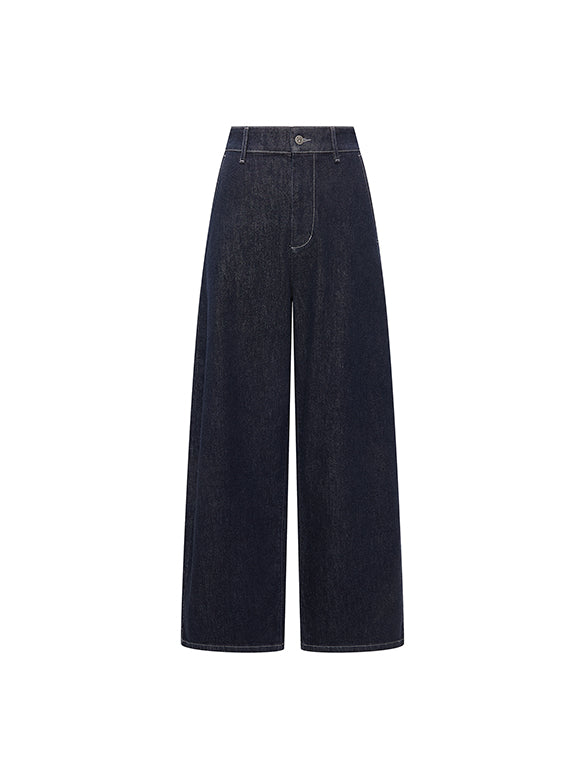 Butterfly Patch Rigid Denim Pants