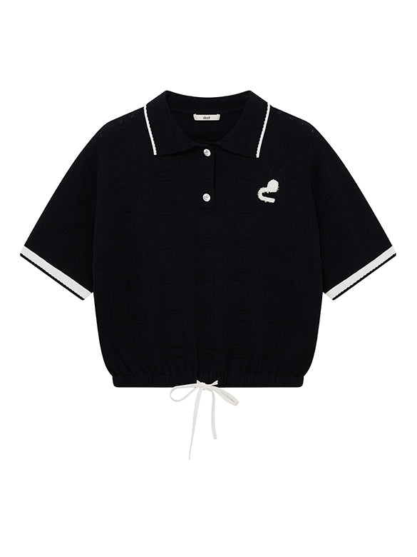 Bi-color Line Polo-Knit