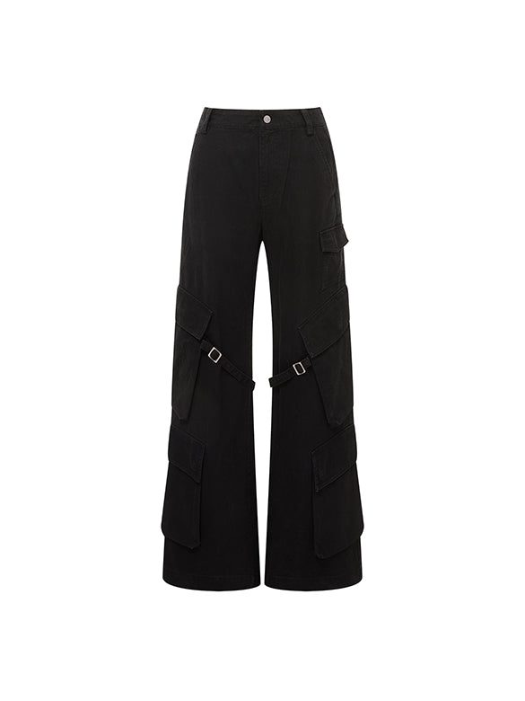Strap Design Cargo Pants