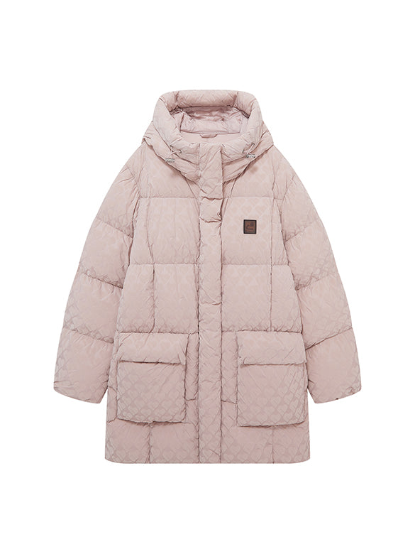 Monogram Pattern Down Coat