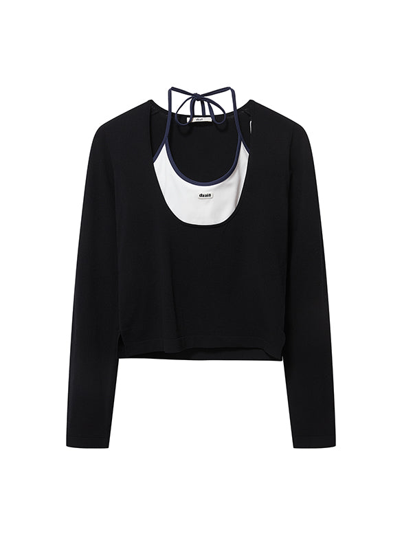 Layered Knit Top