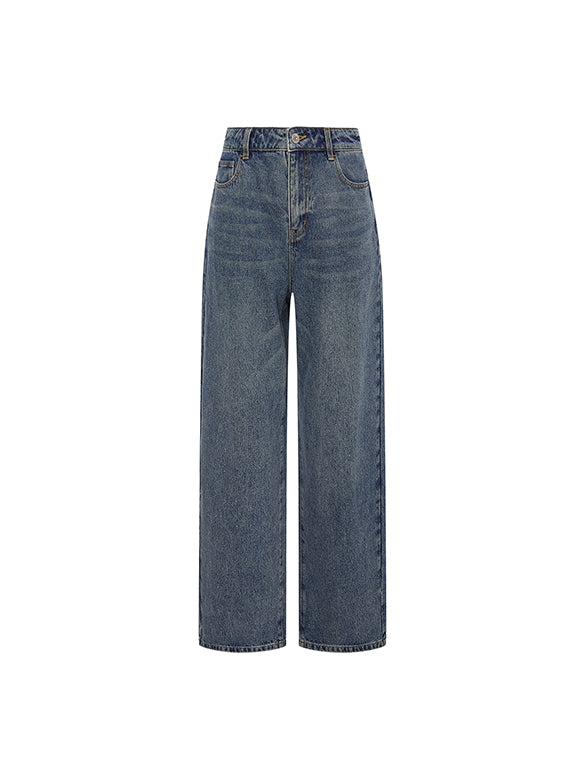 Clear Beads Denim Pants