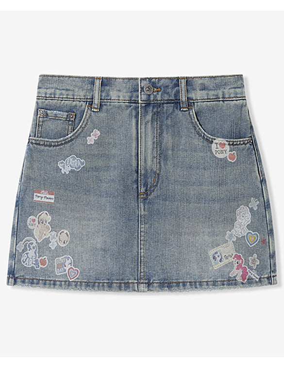 Seal Style Denim Short Pants