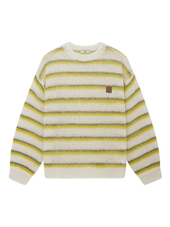 Mohair Stripe Knit Top