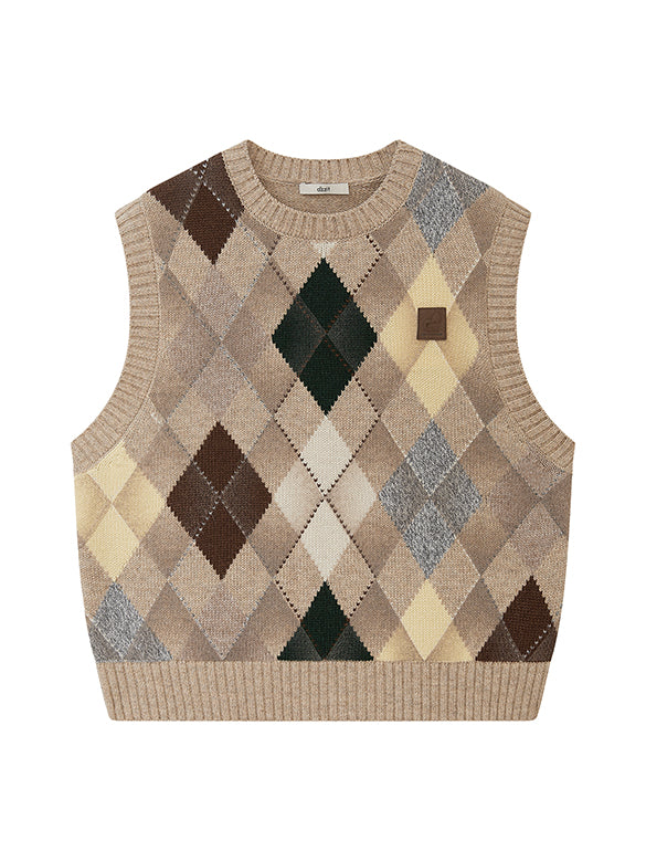 Argyle Knit Vest