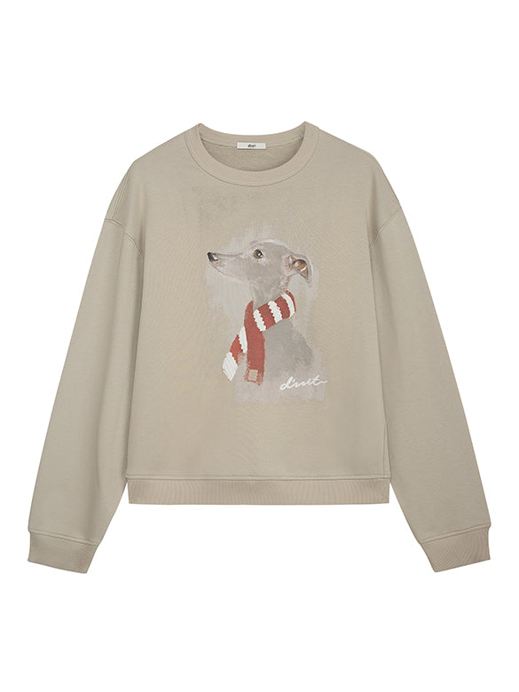 Dog Printed Sweatshirt