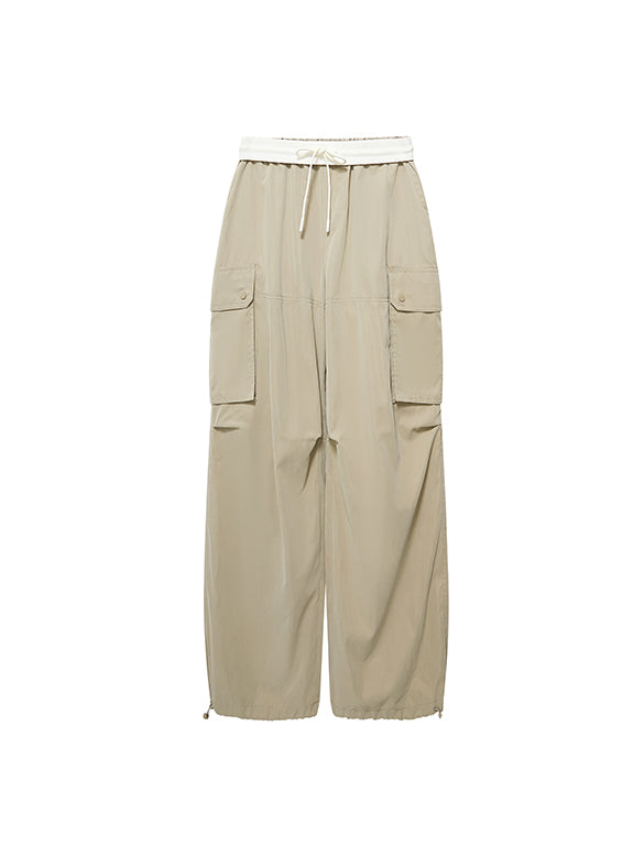 Waist Rubber Cargo Pants