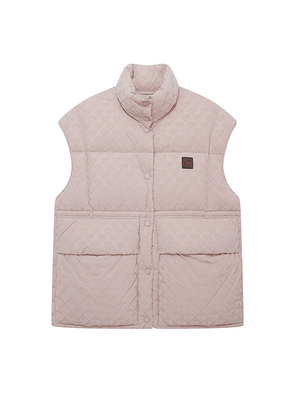 Monogram Pattern Down Vest