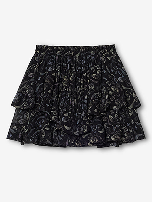 Printed Chiffon Skirt