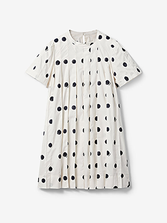 Polka Dot Pleats Dress