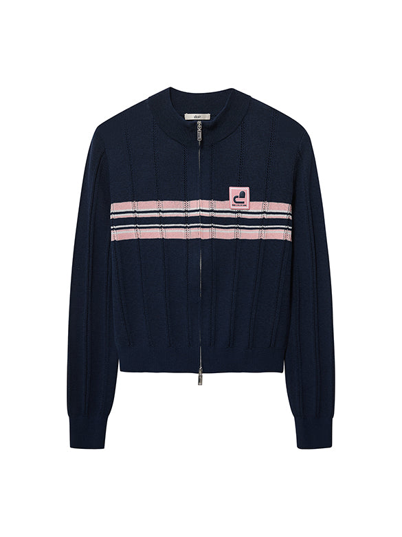 Line Retro Zipper Knit