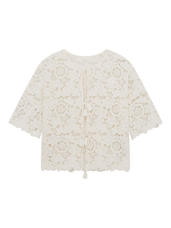 Cotton Lace Cardigan