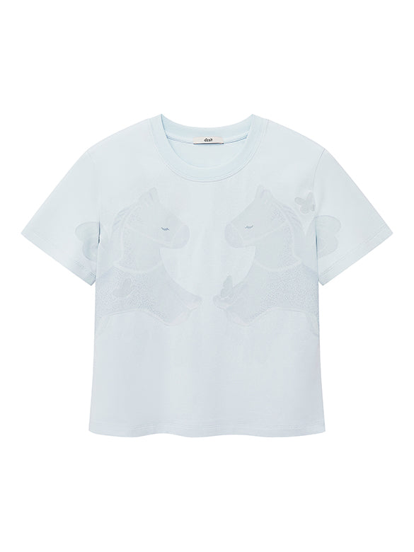 Unicorn Printed Compact T-shirt