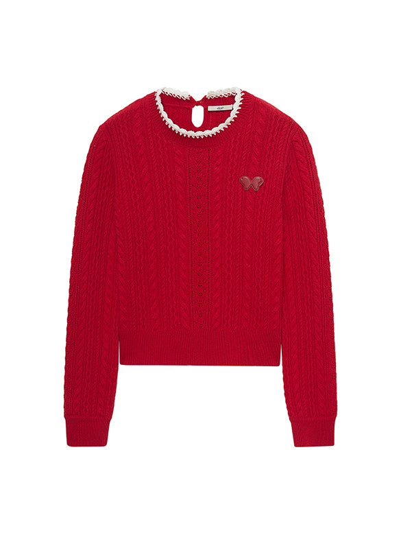 Bi-color Piping Knit