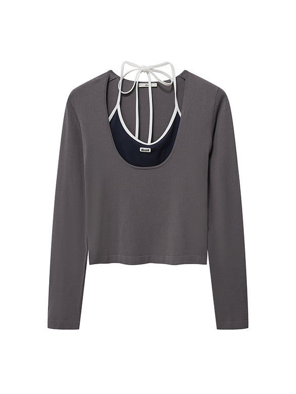 Layered Knit Top