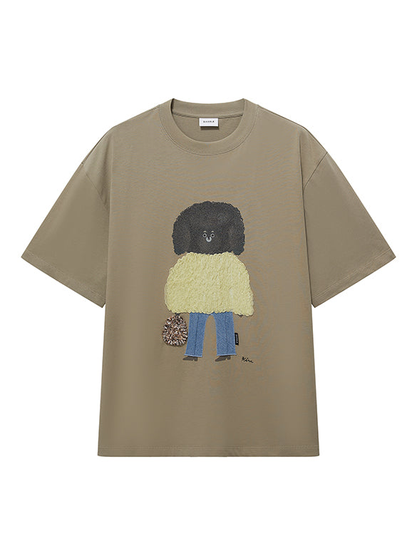 3D Embroidery Character T-shirt