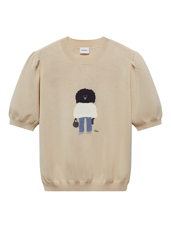 Embroidery Character Knit