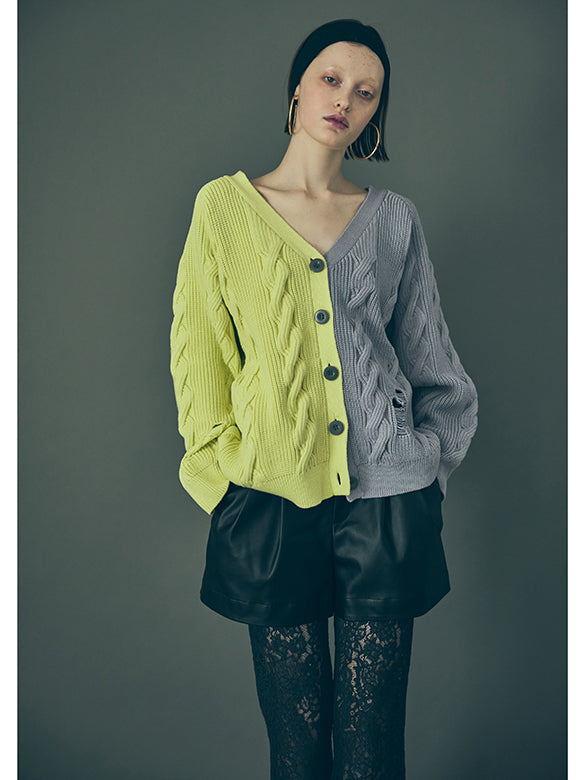 Fake Leather Belted Short Pants