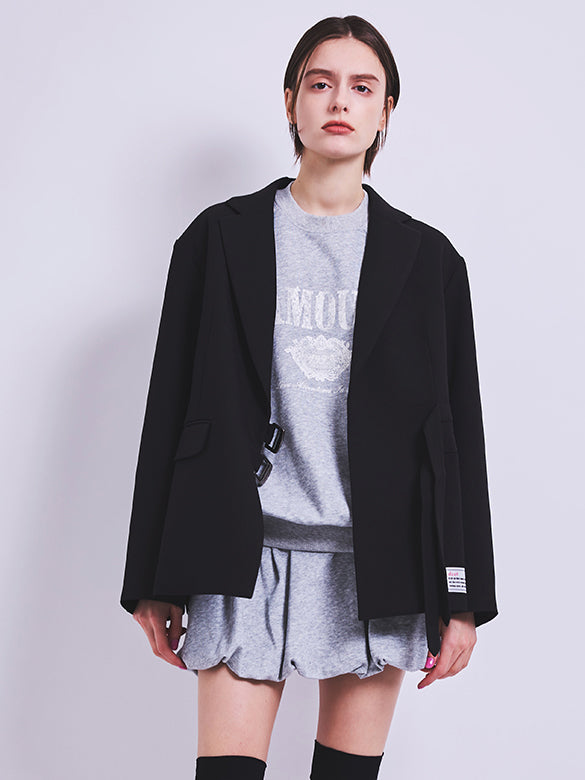 Belt Buckle Design Double Tailored Jacket