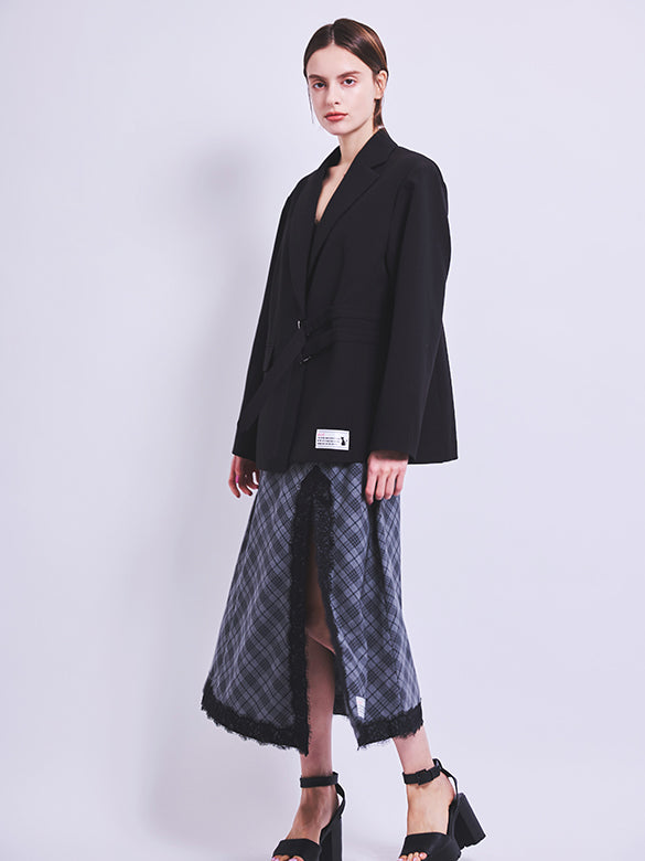 Belt Buckle Design Double Tailored Jacket