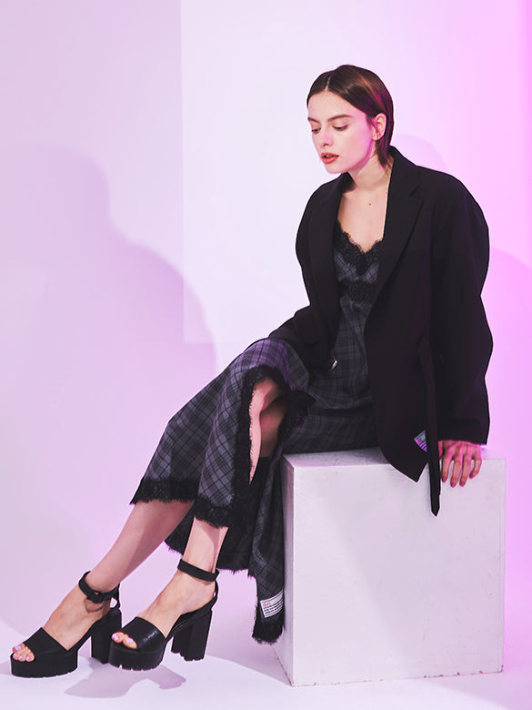 Belt Buckle Design Double Tailored Jacket