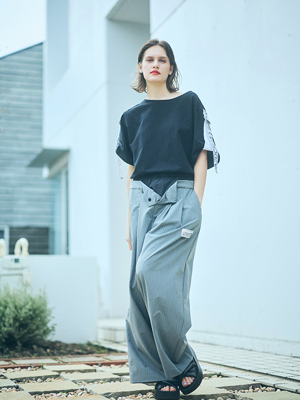 Layered Design Slacks Pants