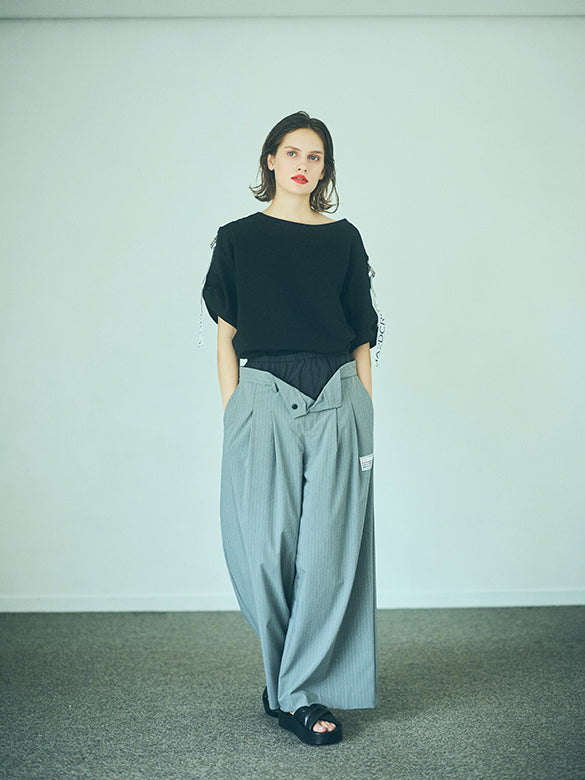 Layered Design Slacks Pants