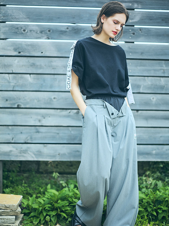 Layered Design Slacks Pants