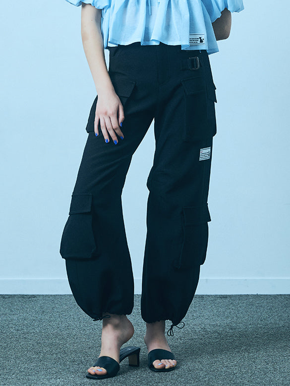 Belt Buckle Design Cargo Pants