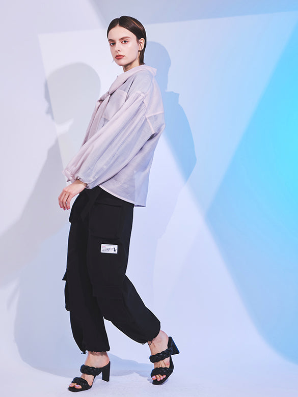 Belt Buckle Design Cargo Pants