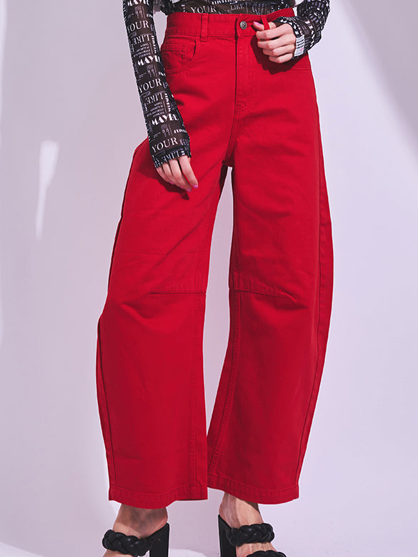 Red Denim Pants
