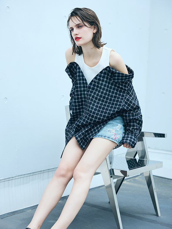Seal Style Denim Short Pants