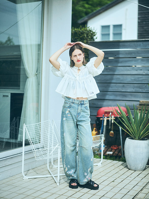 Seal Style Denim Pants