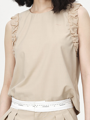 Arm Gather No-Sleeves Top
