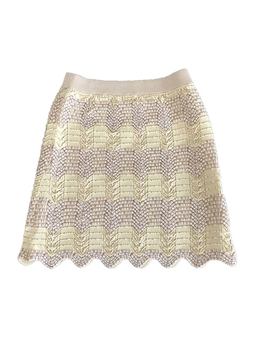 Design Wave Knitting Skirt