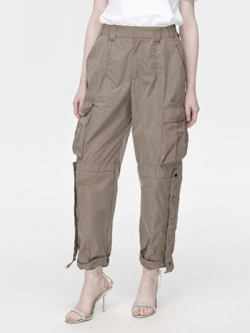 Side Button Cargo Pants