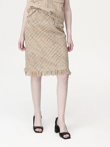 Mix Tweed Skirt