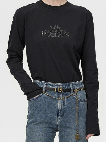 Beads & Embroidery Long Sleeves T-Shirt