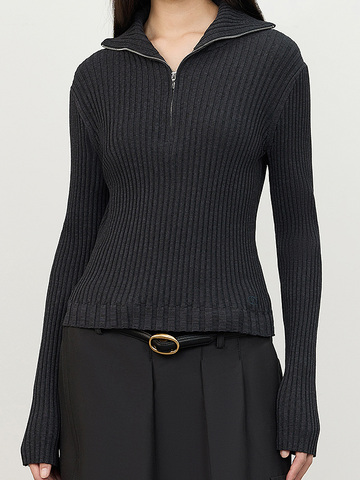 Zipper Rib Knit