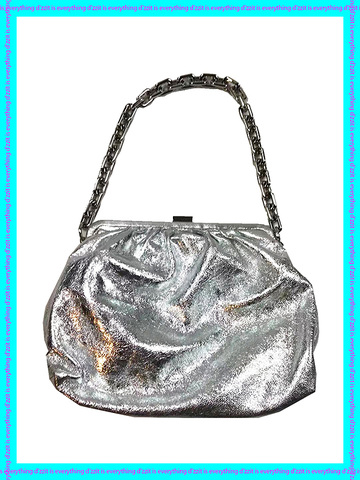 Shiny Metal Clasp Bag